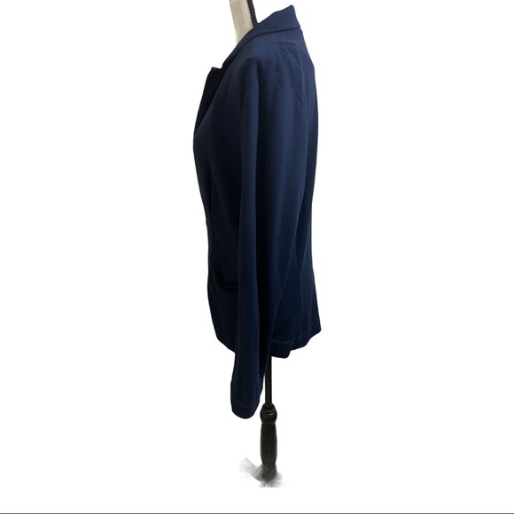 Olivia Moon 68% viscose blue jacket large pockets - Picture 5 of 11